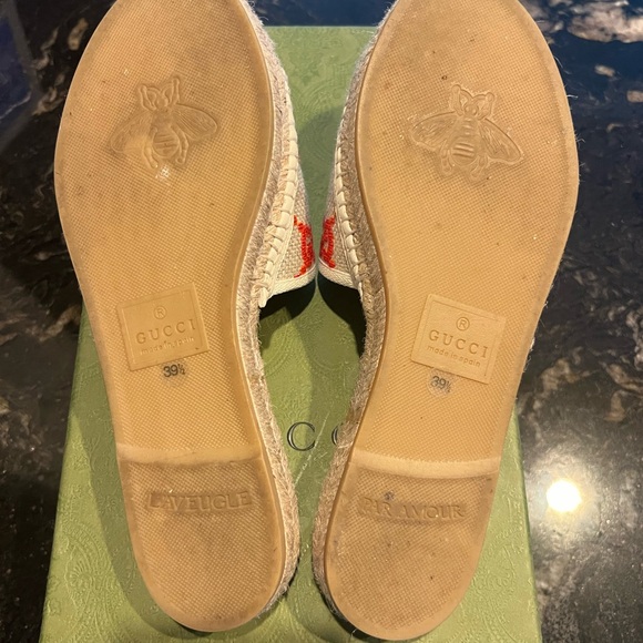 Authentic Gucci Monogram Espadrilles - Picture 8 of 12